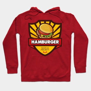 Cool Hamburger Emblem Style Hoodie